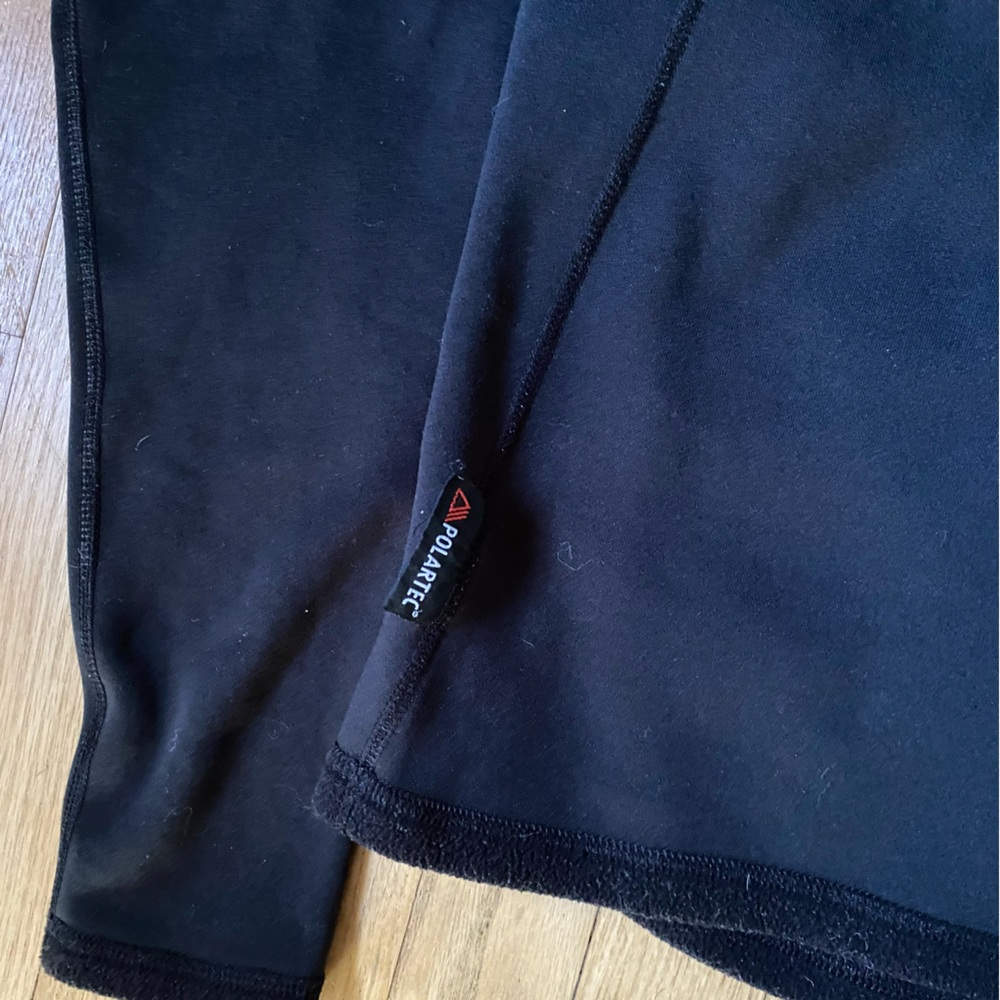 Marmot youth 1/4 zip fleece size L. Black polyester / spandex blend fall winter - Picture 2 of 7